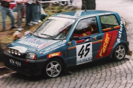 Jacek Sikora i Marek Kaczmarek - Fiat Cinquecento Abarth.